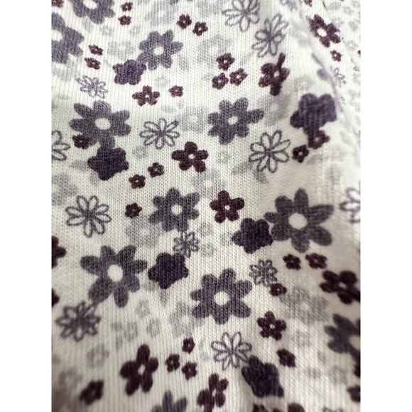 Oh Baby by Motherhood Maternity Large Nightgown Robe Set Purple Floral Cotton - Picture 10 of 10